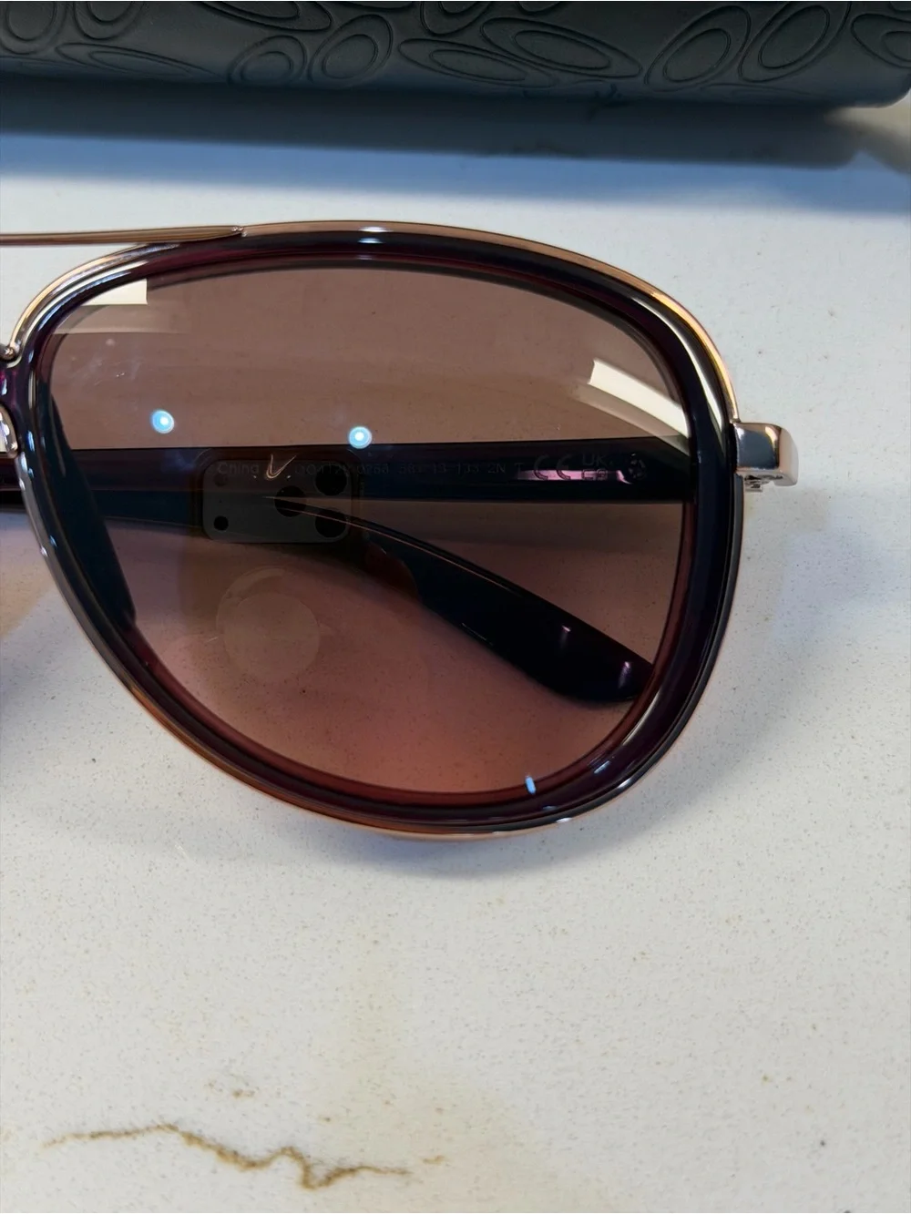 Oakley Split Time Women’s Brown Gradient Aviator Sunglasses with Matching Case